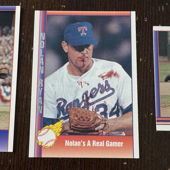 Nolan Ryan 12 Card Lot NM With Pacific Bloody Lip Real Gamer #92 & 1984 Topps - Picture 2 of 13